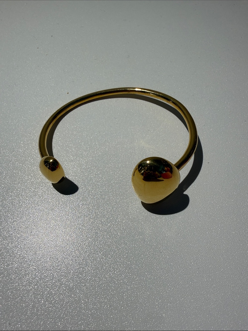 Gold Open Cuff Bracelet - Polished Gold Tone Women’s Jewelry